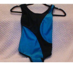 Black and Blue Girl's Swimsuit